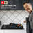 30 In Recessed Gas Cooktop in Stainless Steel with Griddle and 5 Burners, Black