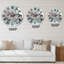 Horloge murale à vol d'oiseau volant sur fond pastel I Silhouttes-59914712