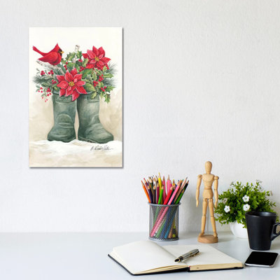 Christmas Lodge Boots by Diane Kater - Print on Canvas
