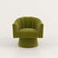 Aketza Velvet Swivel Barrel Chair-2123254887