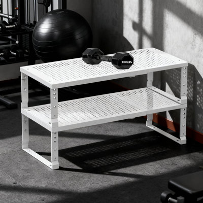 Tablette de rangement extensible en métal, support de rangement empilable pour armoires de cuisine, salle de bain, bureau, garage et garde-manger, solution de rangement multifonctionnelle