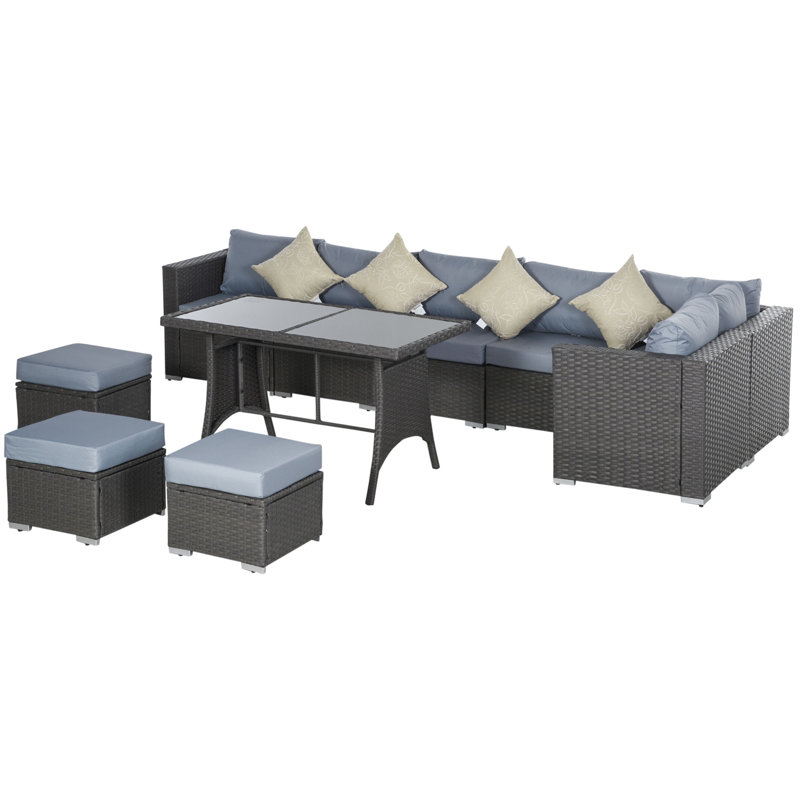 9 - Person Seating Group with Cushions