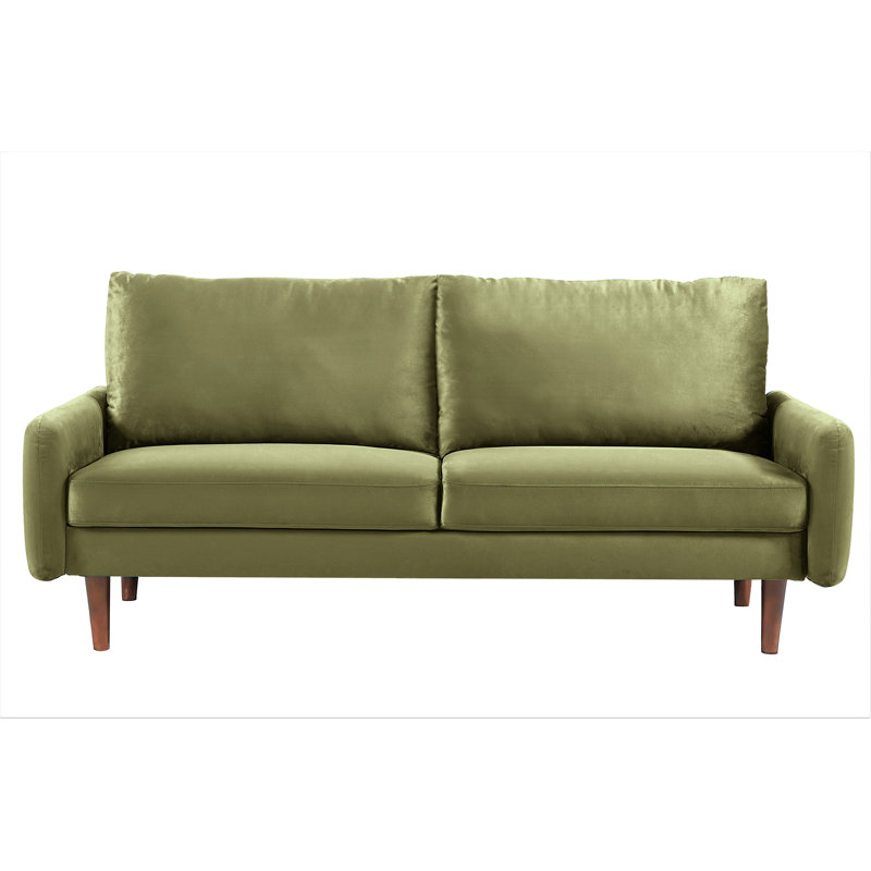 Teniqua Velvet, Olive Green, 33" H x 70" W x 32.2" D