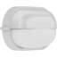 Plafonnier, applique murale ou applique murale 1 lumière en fonte d'aluminium intérieure ou extérieure d'inspiration industrielle d'inspiration nautique avec verre semi-ovale semi-ovale givré 