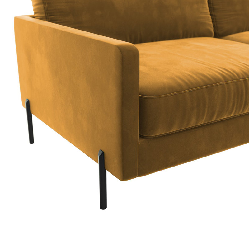 Justin 4 Seater Corner Sectional, 78cm H x 262cm W x 154cm D, Right Hand Facing
