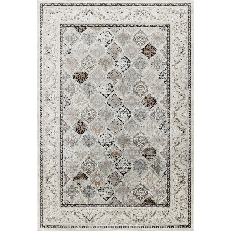 Shonique Cotton Abstract Indoor Rug, Rectangle 7'9" x 10'8"