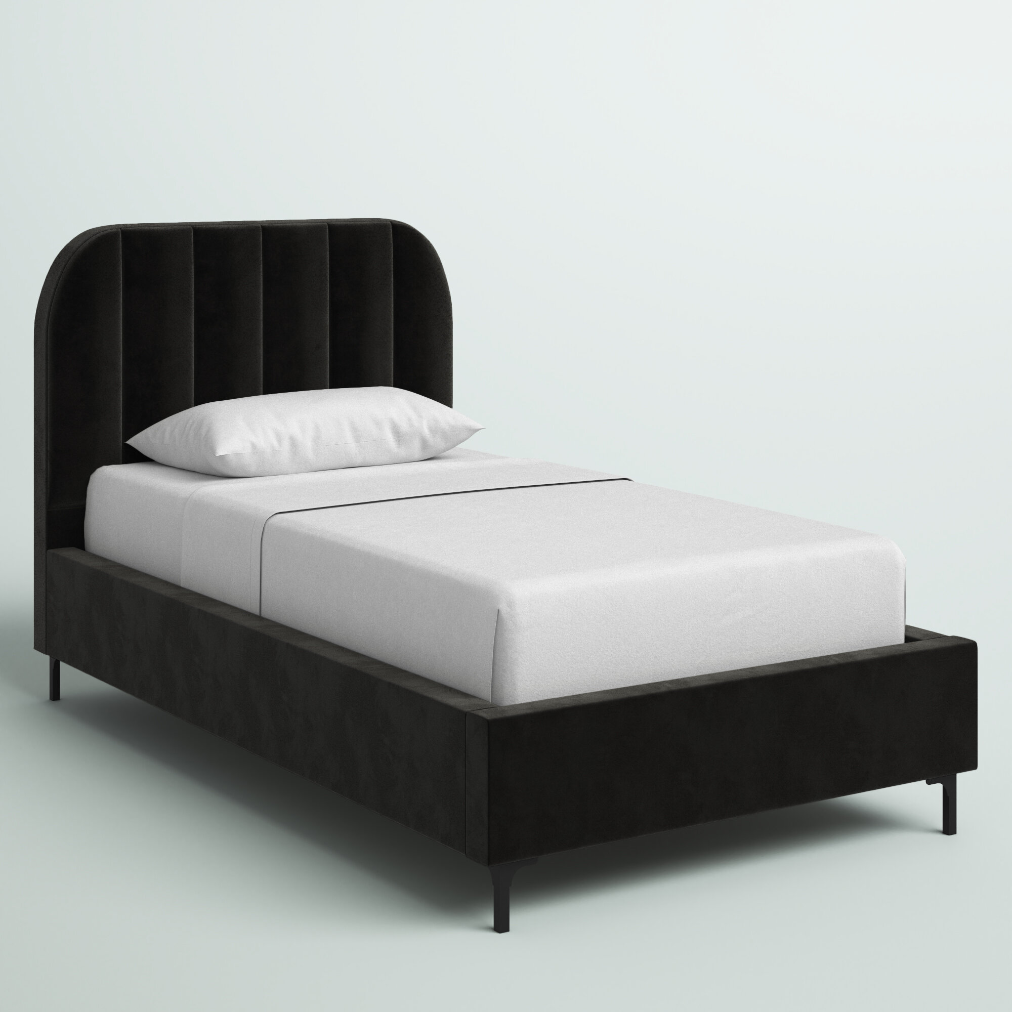 Mercury Row Arley Upholstered Low Profile Platform Bed And Reviews Wayfair