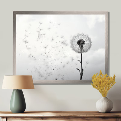 Minimalims Dandelion Natures Fragility I - Dandelion Canvas Wall Art