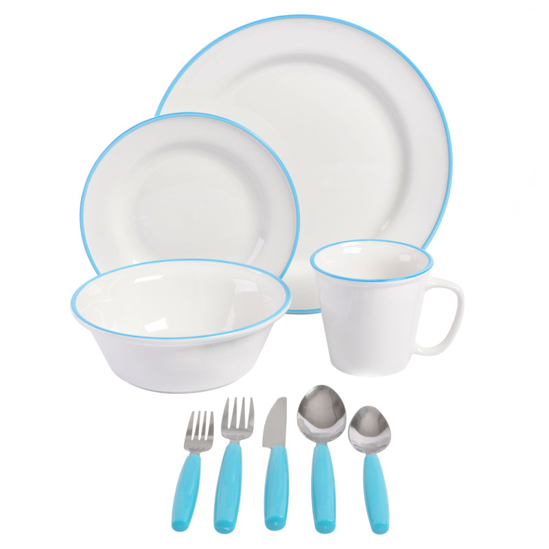 Gibson Home 95-Piece Complete Kitchen Starter Kit, Teal