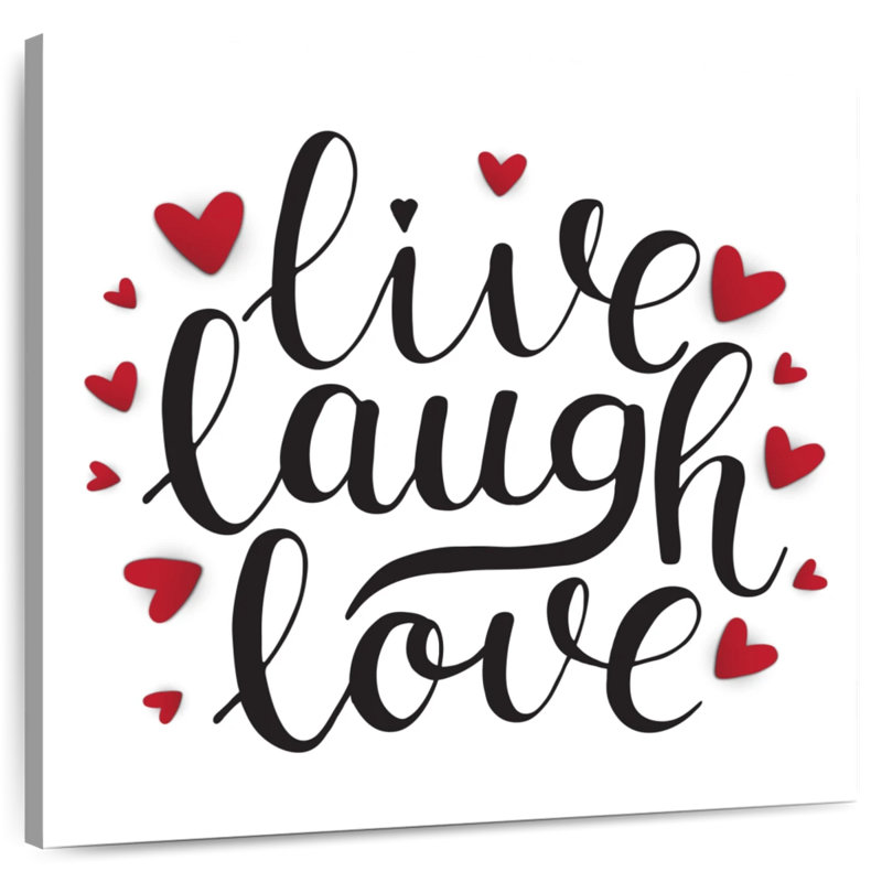 Tergel Live Laugh Love Hearts