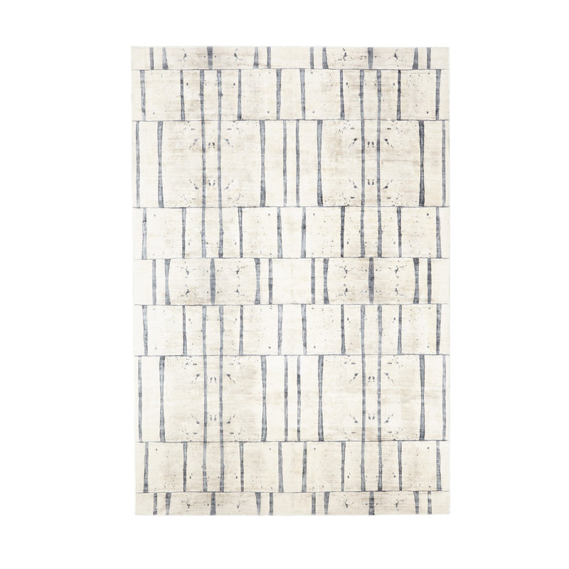 Genome Rug-Blue/Taupe-8' X 10', Rectangle 5' x 8'