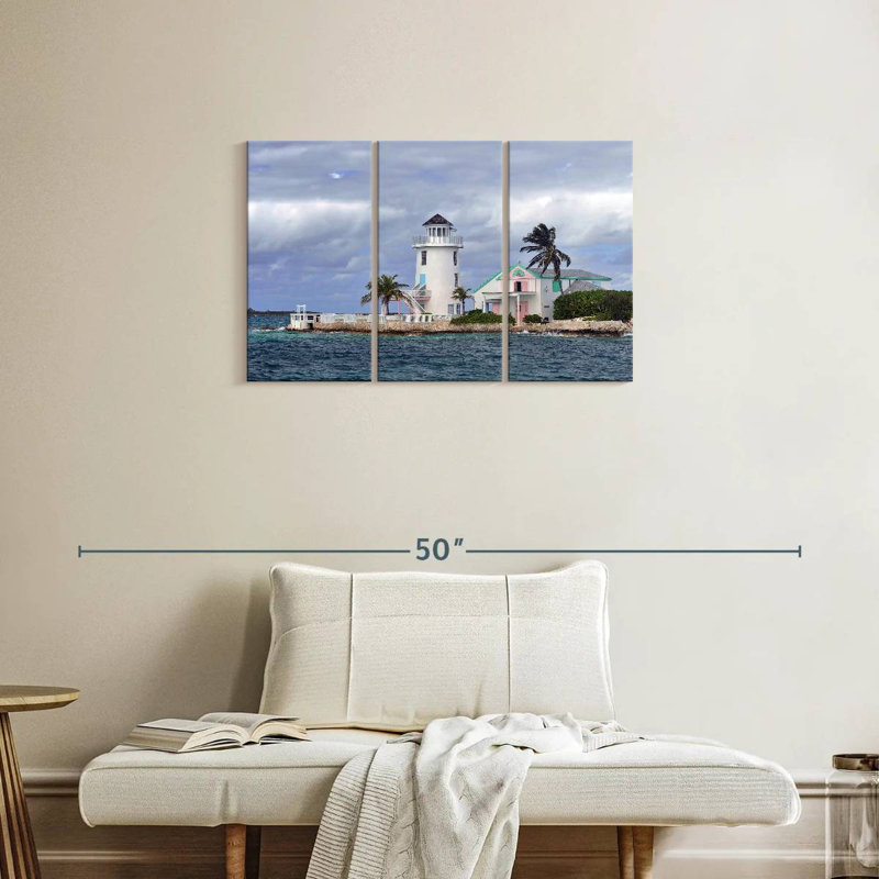 Phare de Aletra Bahamas Beach, H 20 po x l 33 po