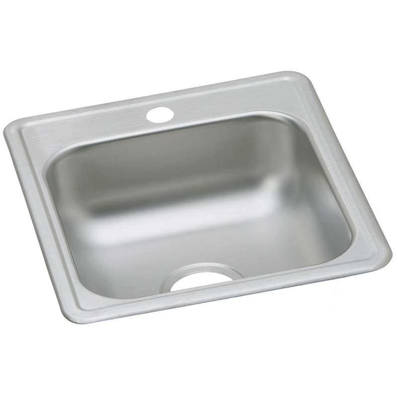 Évier de cuisine encastrable 17 po L x 19 po Dayton, 1 trou