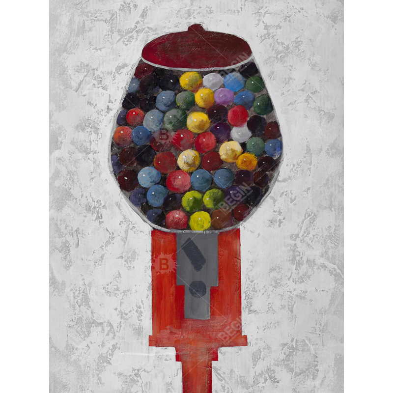 Chewing Gum Dispenser - Unique Canvas Home Decor Piece