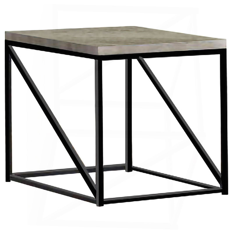 Table carrée grise_Table basse