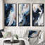 «Blue and White Enigmatic Stones», 3 pièces sur toile-87173730-87173735