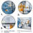 Abstract Snow Elegance Collage - Print-624431011-624431010