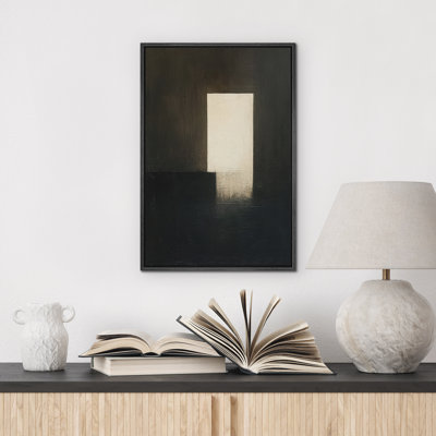 Reproduction d'art abstrait sur toile encadrée pour décoration intérieure moderne