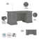 Raker 3 Executive Desk Office Set