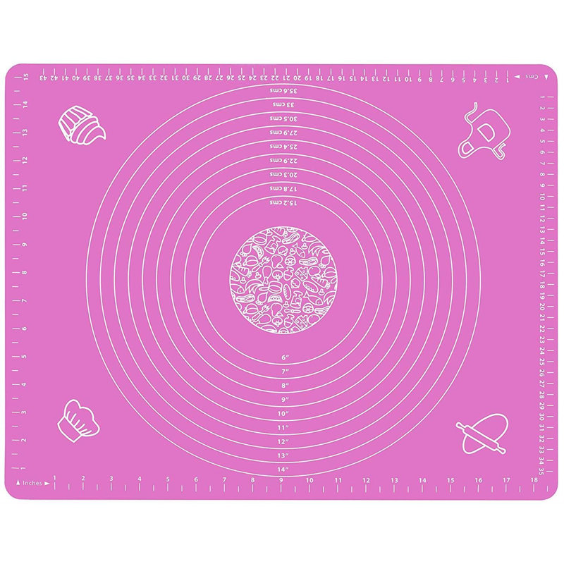 40x60cm Full Size Large Silicone Baking Mat With Measurements | Non-stick Pastry Mats For Rolling Dough | Non-slip - Heat Resistant |