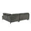 Canapé modulaire moderne avec rangement gris foncé et peu encombrant