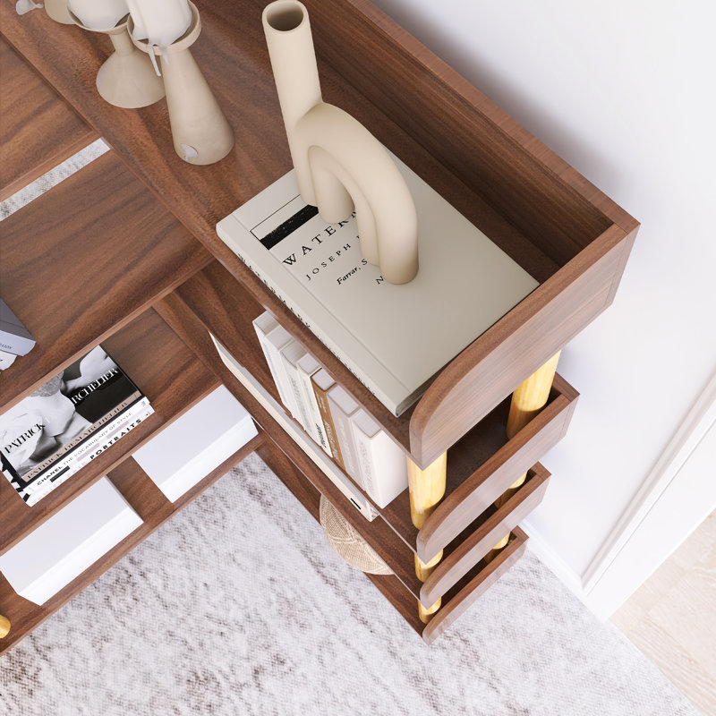 4 Tier Retractable & Rotatable Bookcases