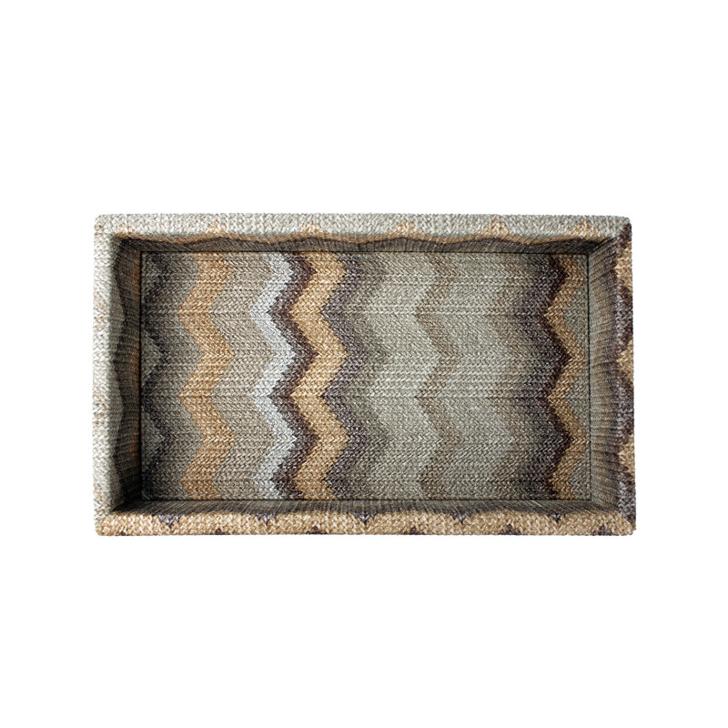 Conerly Polyester Tray, Brown, 4cm H x 25cm W x 14cm D
