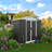 5X3 Feet Dark Grey Outdoor Storage Shed With Aluminum Alloy Frame-113717664-123029409