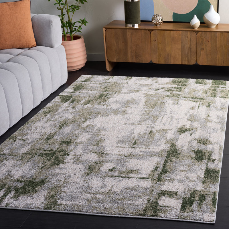 Wave Performance Abstract Indoor Rug, Rectangle 5'3" x 7'6"