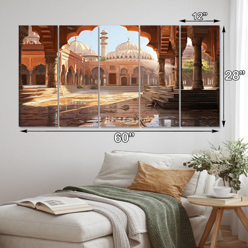 L'islam, l'art du chemin I - 5 pièces sur toile tendue