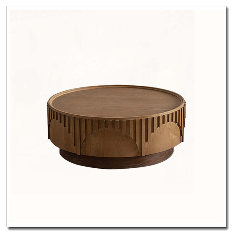 Round Wood Coffee Table