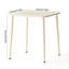 Table carrée rétro pour l'extérieur, renfort de peinture, convient aux loisirs quotidiens à la maison, structure en métal, table de 28,92 po
