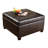 Quentin Faux Leather Ottoman-125373035