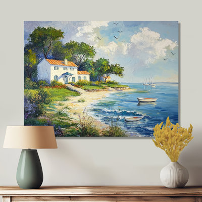 «Galveston Island In Texas - Landscape», impression murale en métal