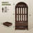 Hall Tree with Bench and 8 Hooks, Arched Entryway Organizer with Shoe Bench and 2 Drawers for Hallway-629633209