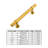Cabinet 3-3/4" Center to Center Bar Pull Handle-71597454