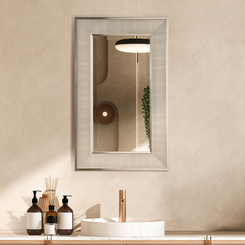 Onesforo Polystyrene Rectangle Mirror, 19" x 31"