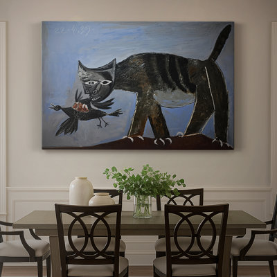 Chat dévorant un oiseau - Pablo Picasso - Toile tendue avec châssis - 1939