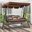 3 Person Porch Swing with Canopy