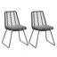 DEJA CHAIR, 2PCS avec 2 coussins, gris