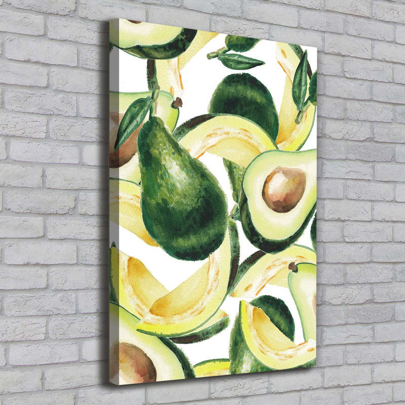 An Avocado - Wrapped Canvas Print