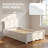 Twin-size White Platform Bed With A Headboard And Two Drawers, Featuring A High-quality Solid Wood Frame That Is Durable And Has A High Weight Capacity-324027755