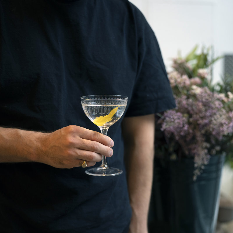 Barman 8 oz. Verres à cocktail Novecento Art Deco Martini