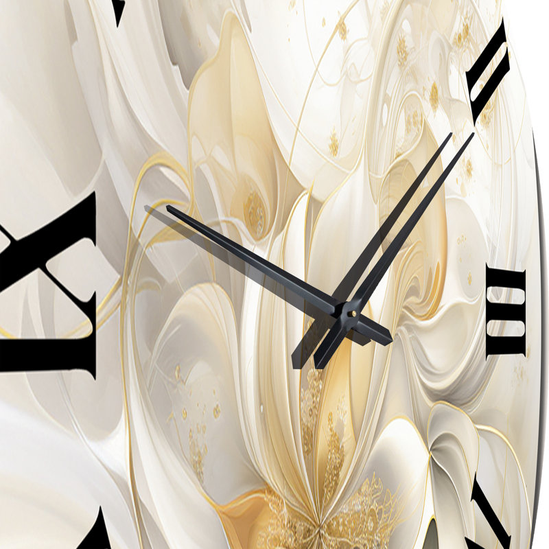 Horloge murale en métal Dreamy White, Moyenne
