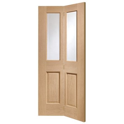 Internal Glazed Oak Malton Bi-Fold