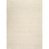 Sardis Hand Knotted Wool Area Rug in Ivory
