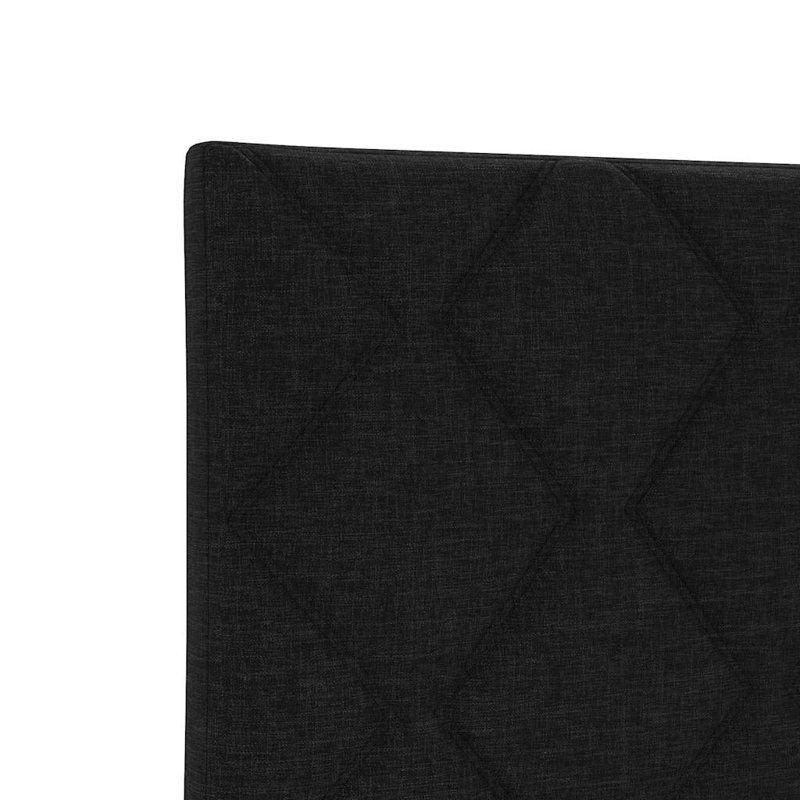 Fabric Headboard Geometric With Headboard Fabric, DE Size - 180 x 220 cm, Black