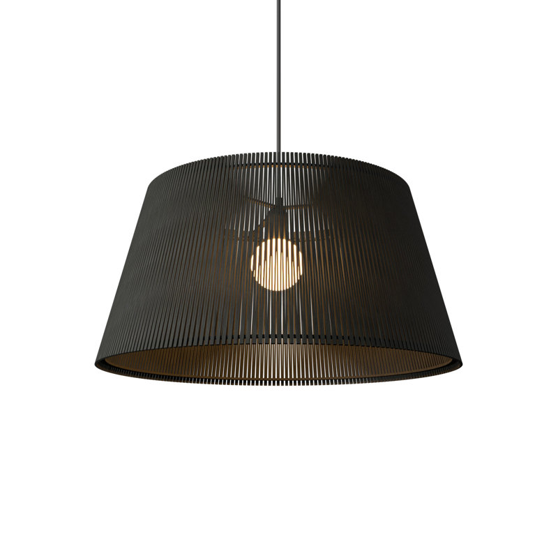 Living Hinges 1 - Light Pendant, 8.86" H x 17.72" W x 17.72" D, Charcoal