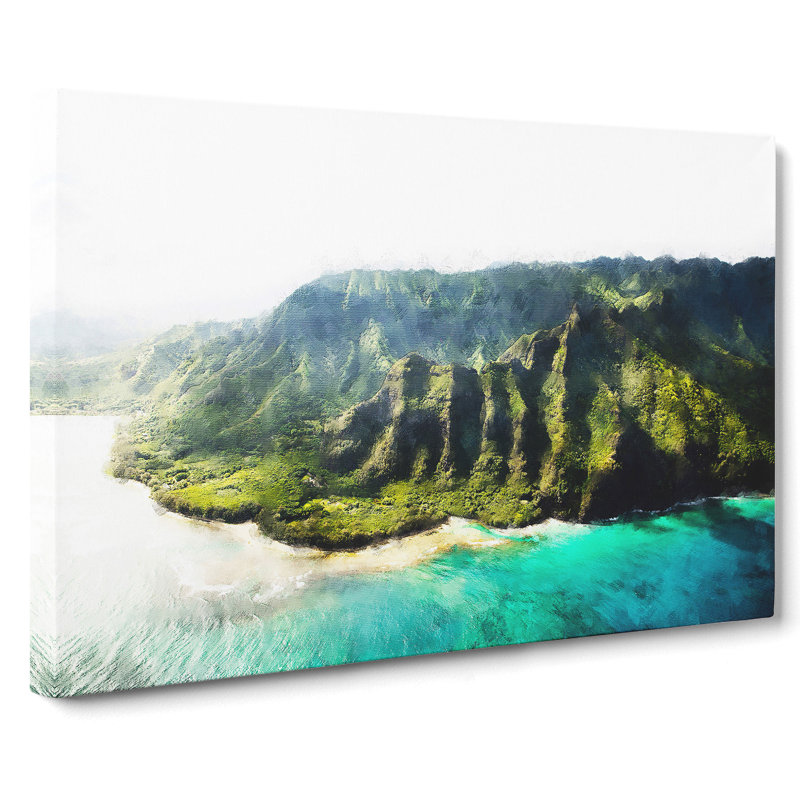 Mountains In Kauai County Hawaii - Wrapped Canvas, 50cm H x 76cm W x 3cm D