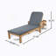 Chaise longue d'extérieur en bois